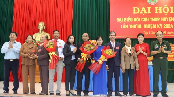 Hình ảnh cho bài viết Tây Hòa: Đại hội đại biểu Hội Cựu thanh niên xung phong huyện lần thứ III, nhiệm kỳ 2024-2029